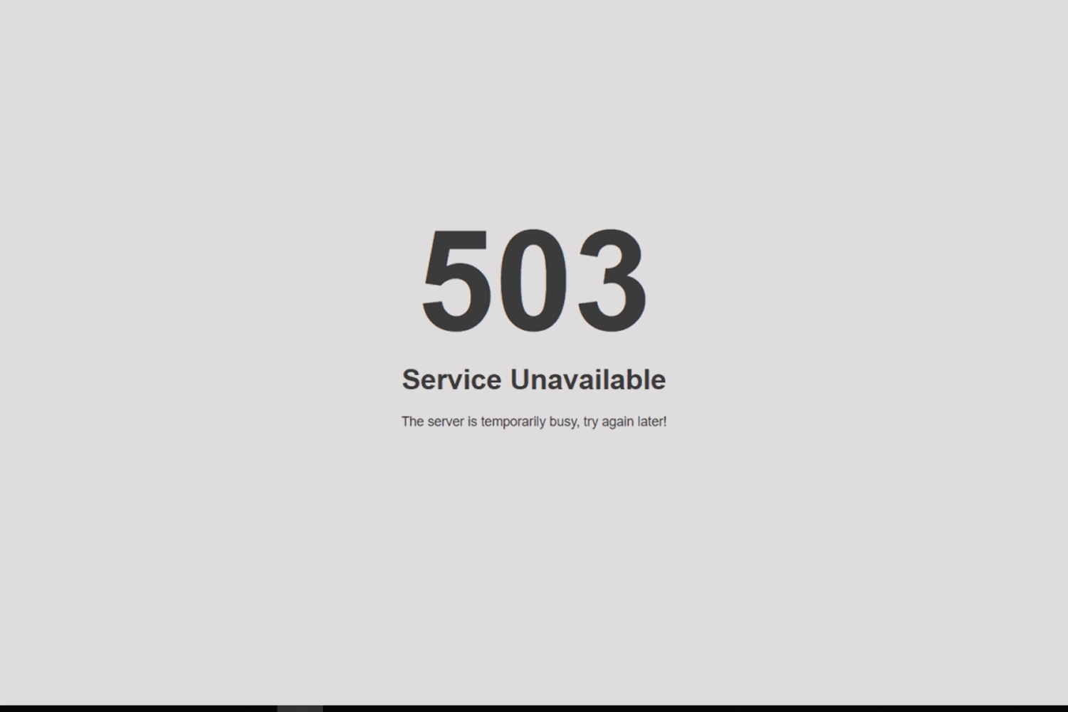 503 Service Unavailable Hatası Nedir?